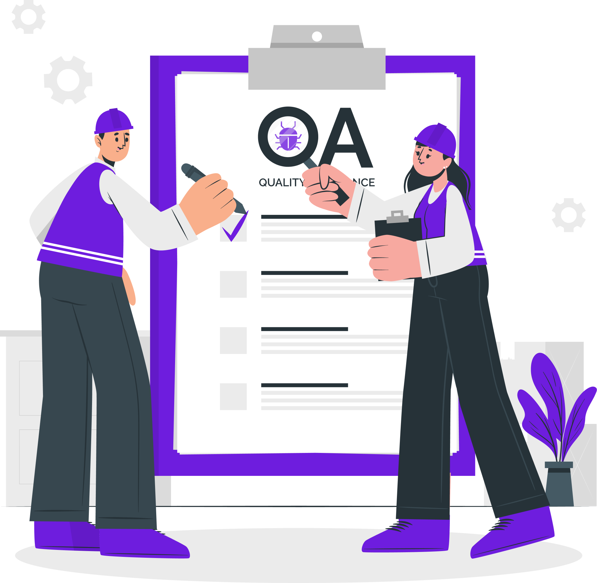 Illustration image representing hire manual qa tester